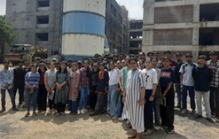 A Construction Site Visit  Hostel at Chandkheda 
